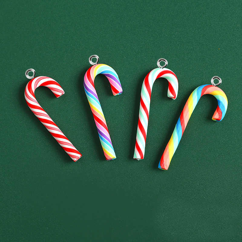Resin Art Essentials - 10pcs Cute Clay Christmas Pendants Charms