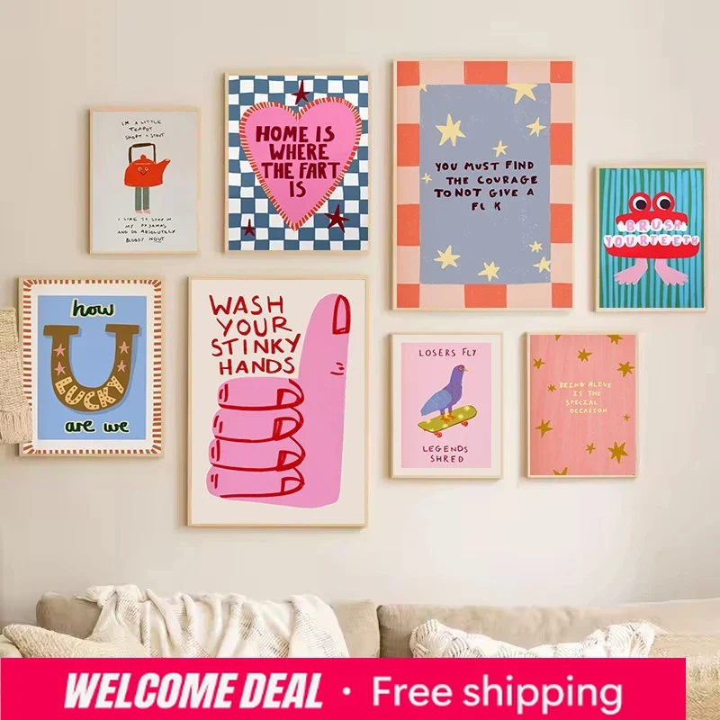Resin Art Quote - Colorful Humorous House Slogan Mental Quotes