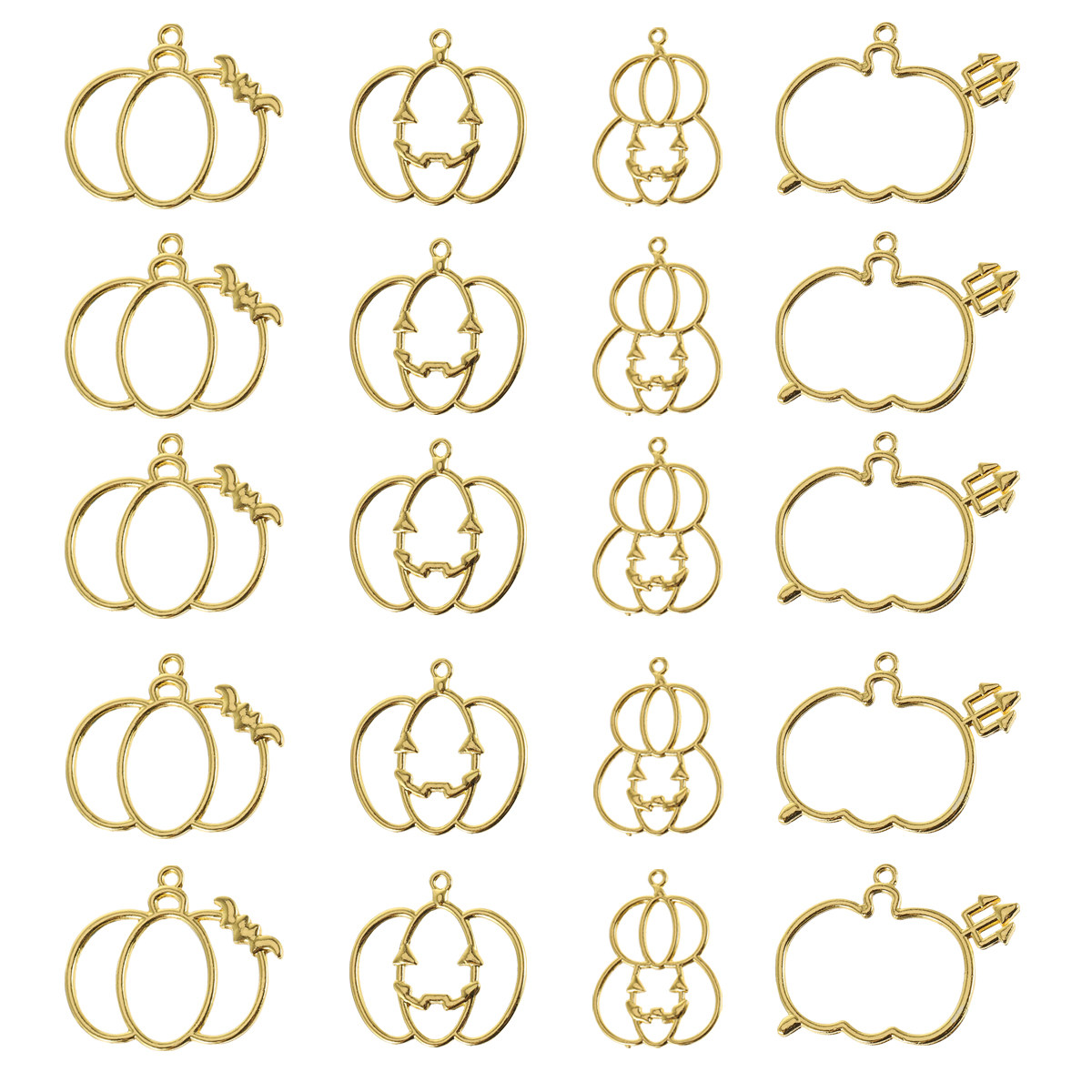 Resin Art Resin - 20Pcs DIY Pumpkin Resin Pendant Mold
