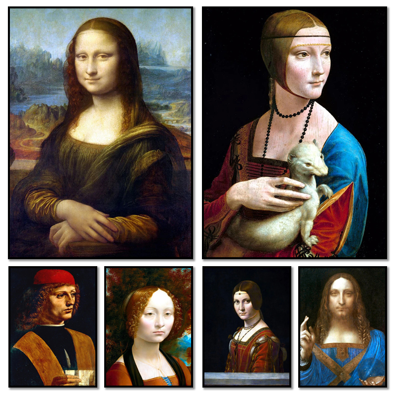 Resin Art Work - Famous Leonardo Da Vinci Artwork Mona