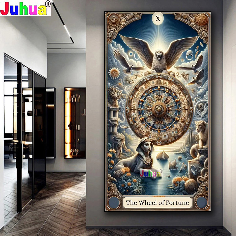 Resin Art Meaning - The Wheel of Fortune Tarot Card