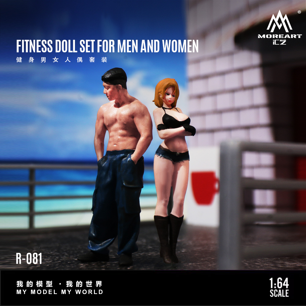 Resin Art Resin - More Art 1:64 Fitness Male and
