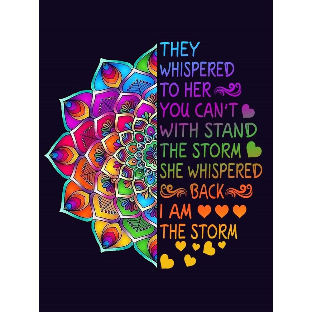 Resin Art Quote - They Whispered To Her You Cannot