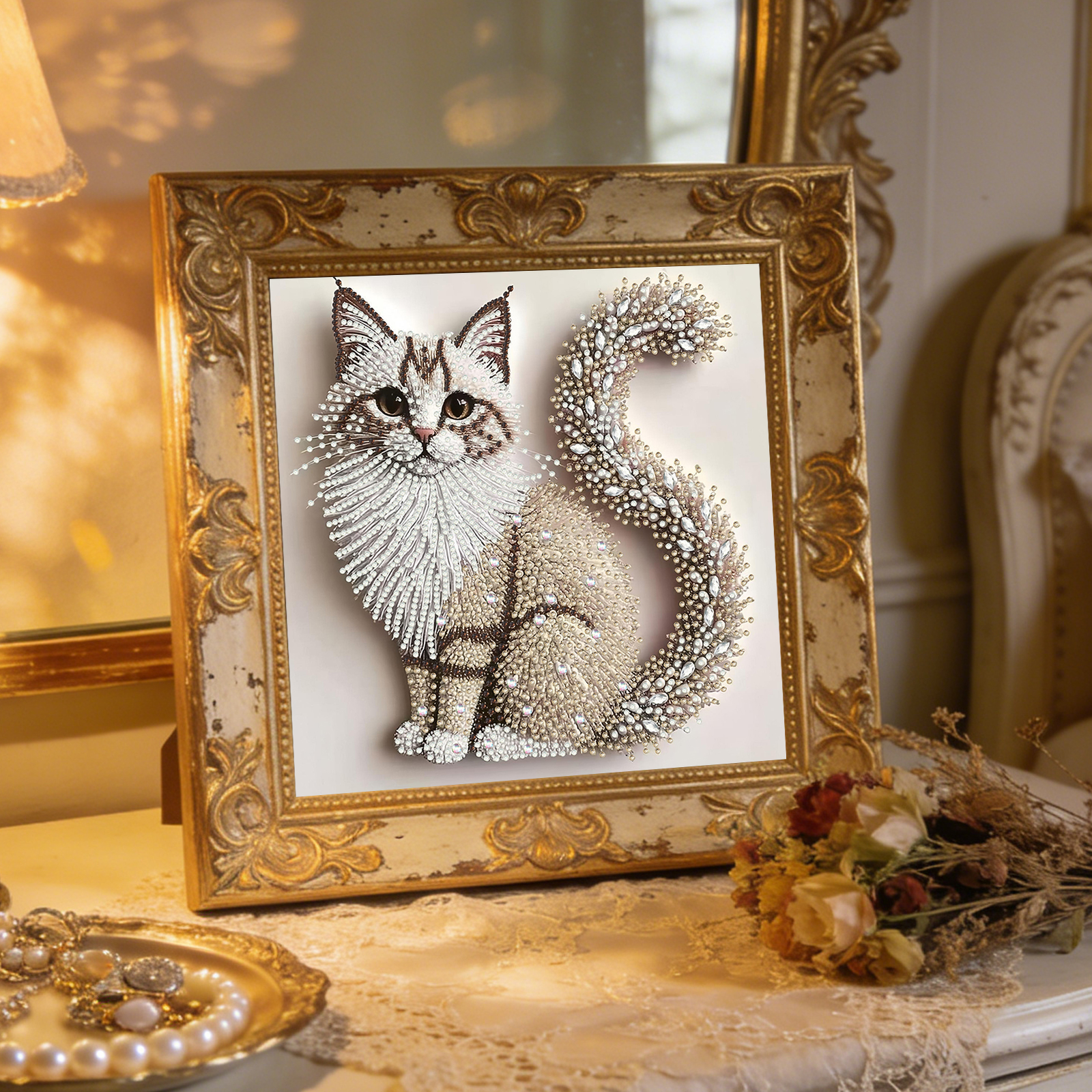 Resin Art Kits For Adults - Cat Special Shaped DIY Partial Drill