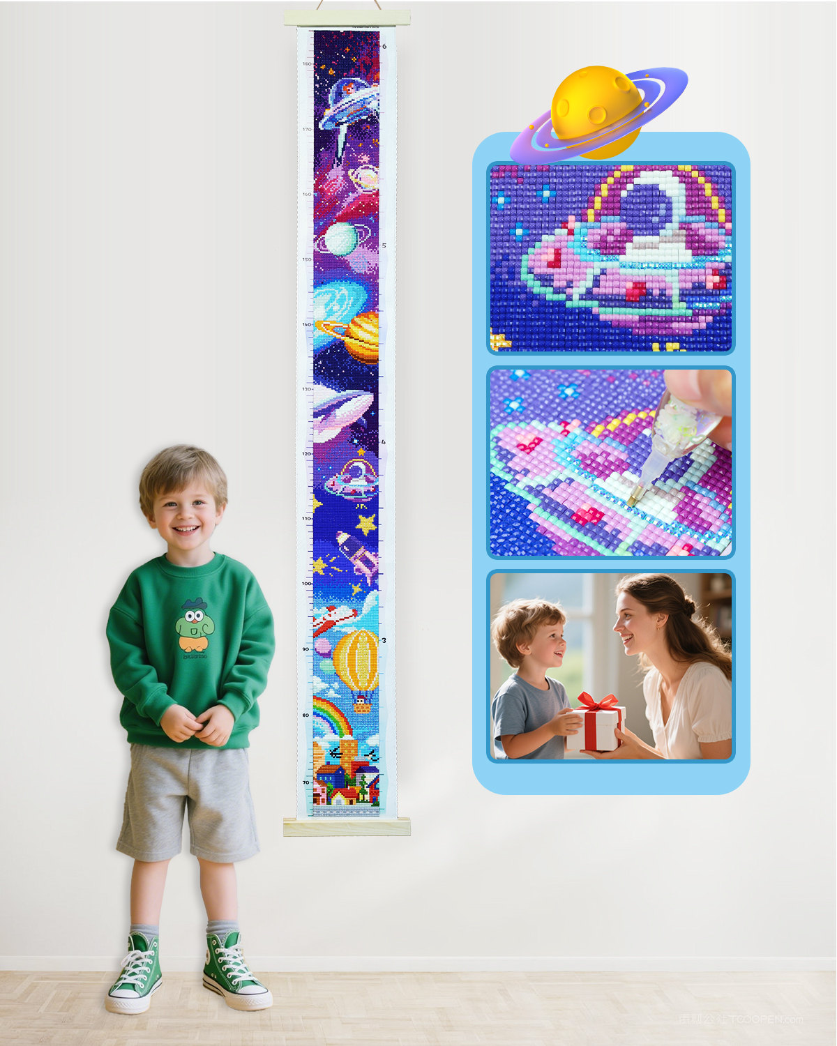Resin Art Work - ForeverYoung DIY Growth Chart for Wall