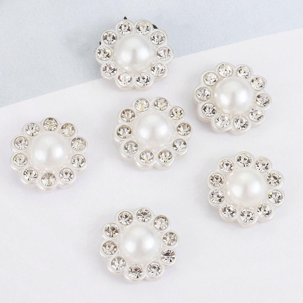 Resin Art Essentials - 50pcs White Flat Imitation Pearl Resin