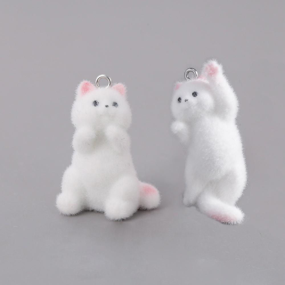 Resin Art Essentials - 2pcs Flocking Little Cat Resin Charms
