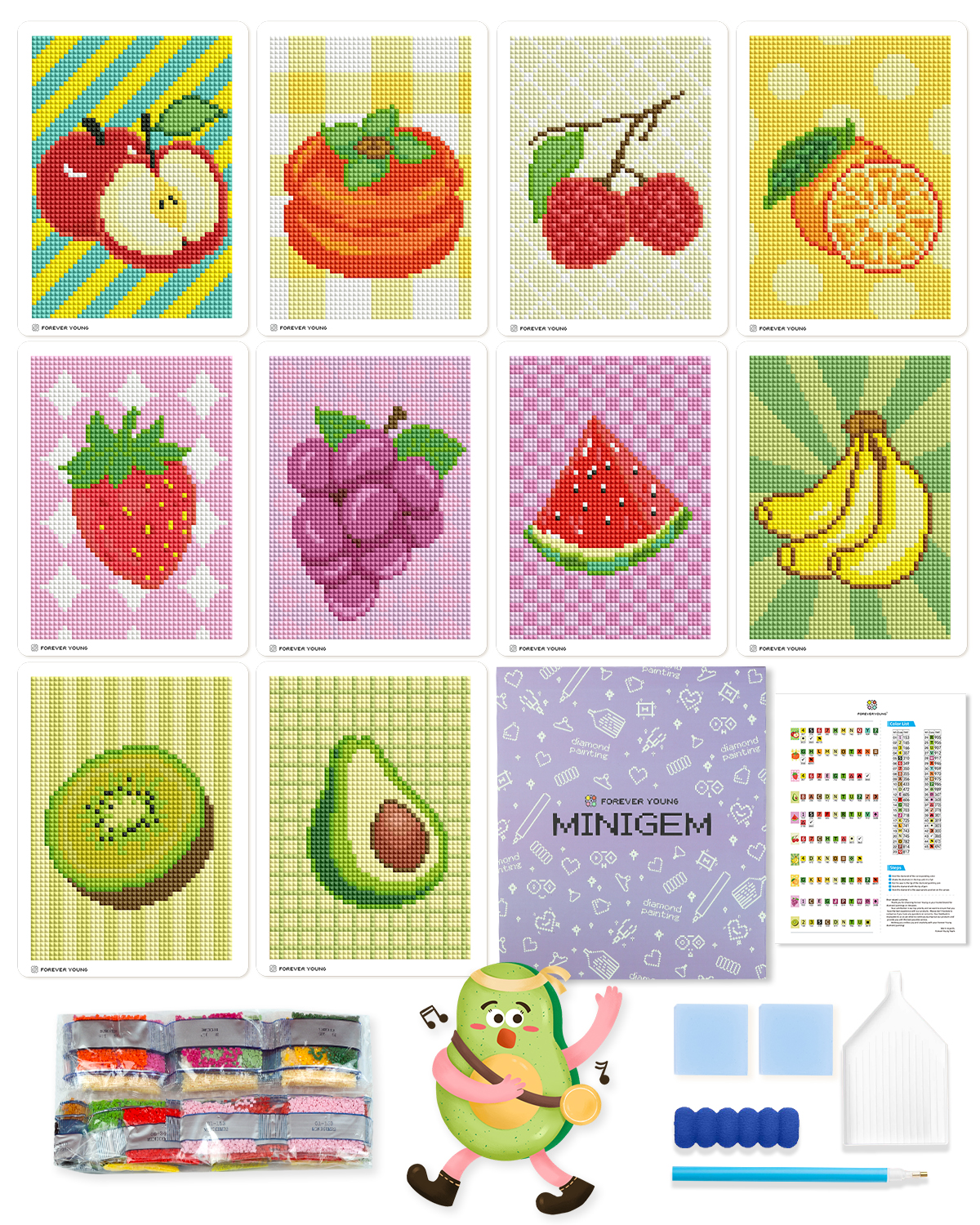 Resin Art Work - ForeverYoung DIY Diamond Painting Kits Fruit