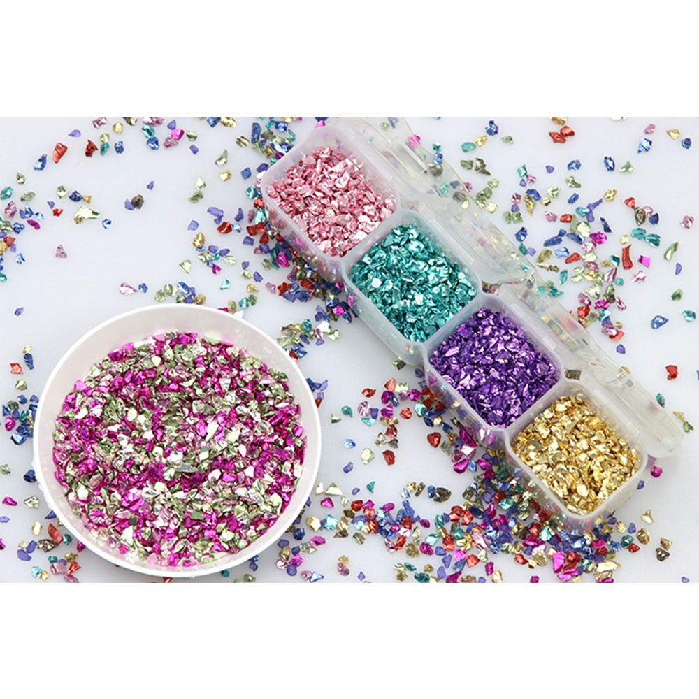 Multi color mixed nail 10g/Lot - Resin Art Resin のレビューと価格
