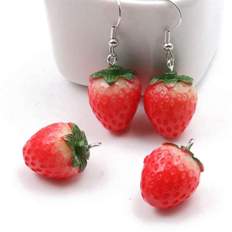 SG04 5pcs fun Cute charm Straw - Resin Art Earrings Material のレビューと価格