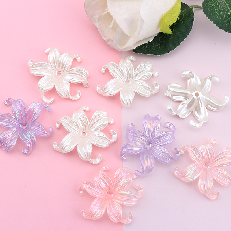 10-20Pcs Glitter Flowers Craft - Resin Art Earrings Material のレビューと価格