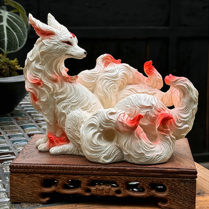 Nine-tailed fox ornaments fox  - Resin Art Gift For Anniversary のレビューと価格