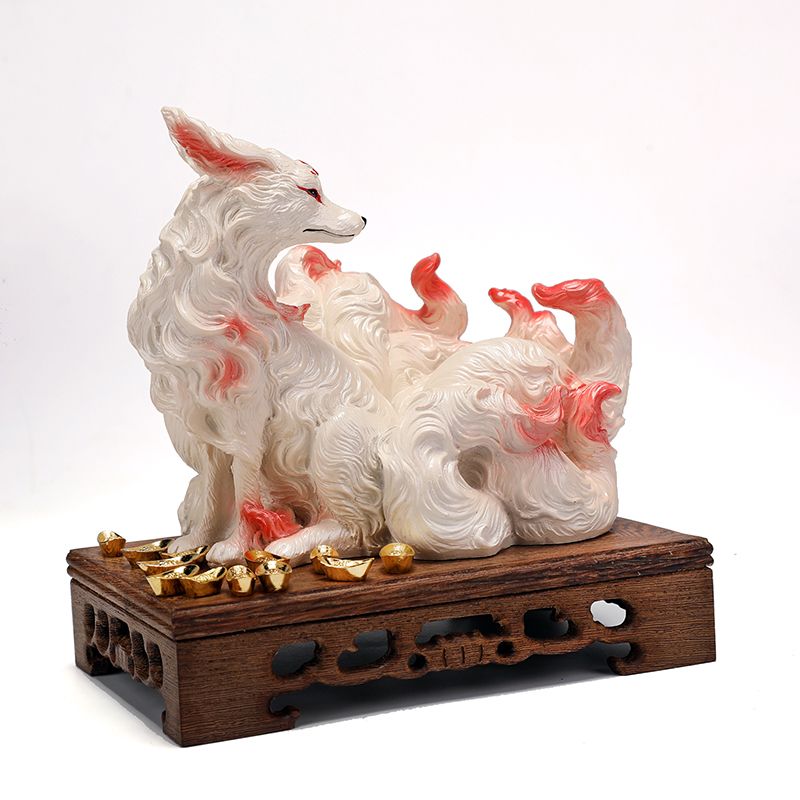Nine-tailed fox ornaments fox  - Resin Art Gift For Anniversary のレビューと価格