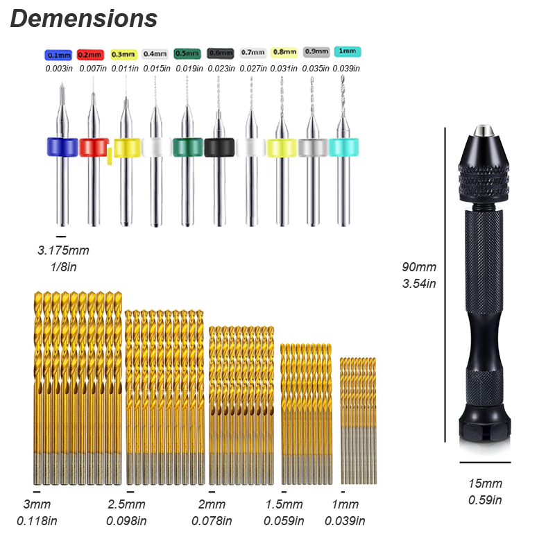 Micro Mini Pin Vise Hand Drill - Resin Art Drill Machine のレビューと価格