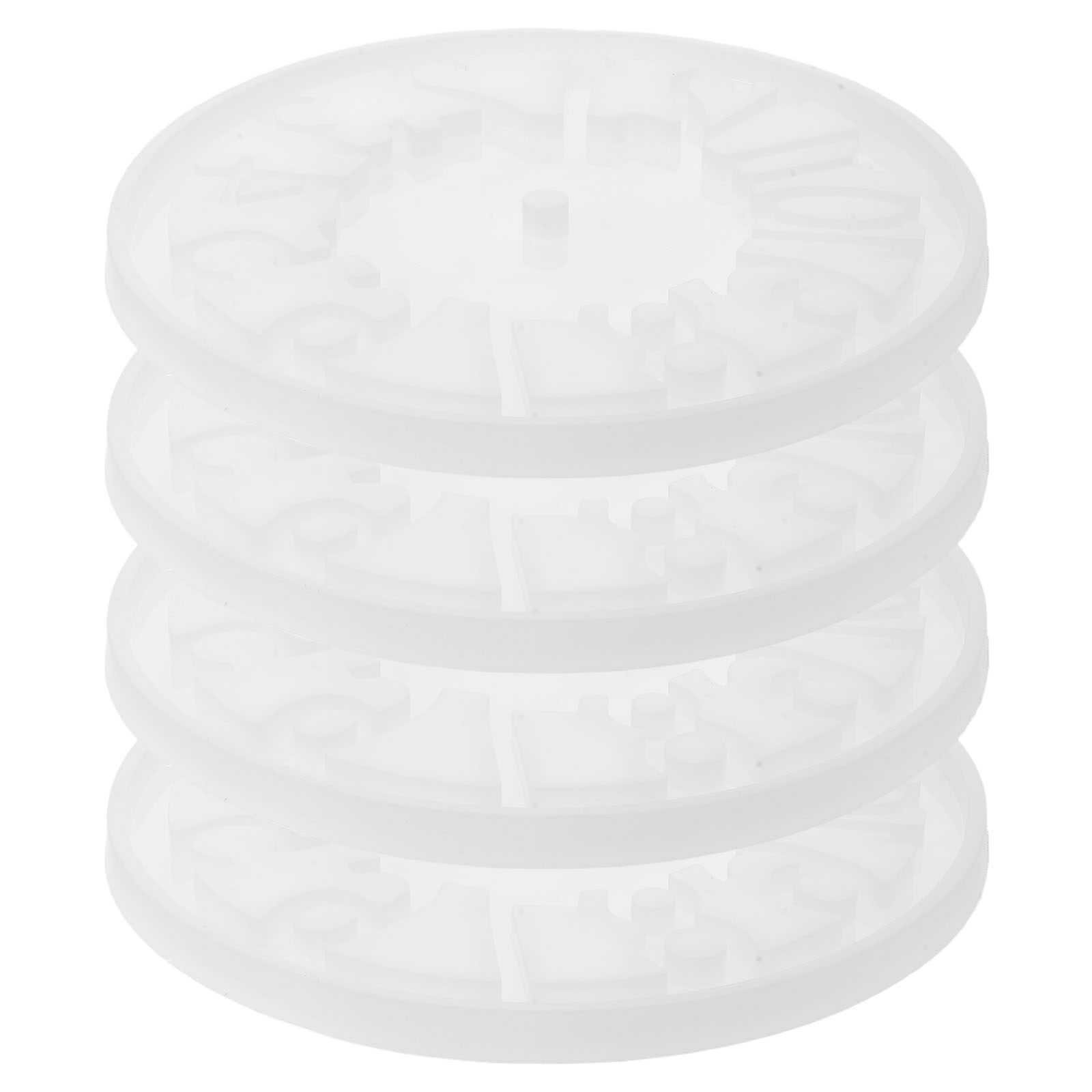 4Pcs Hollow Clock Silicone Mol - Resin Art Wall Clock のレビューと価格
