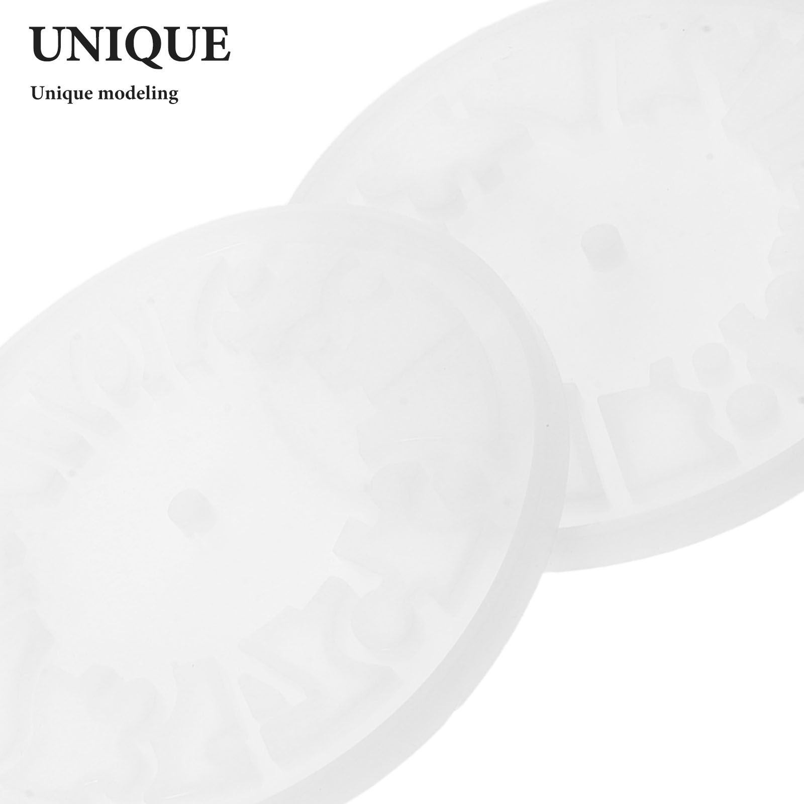 4Pcs Hollow Clock Silicone Mol - Resin Art Wall Clock のレビューと価格