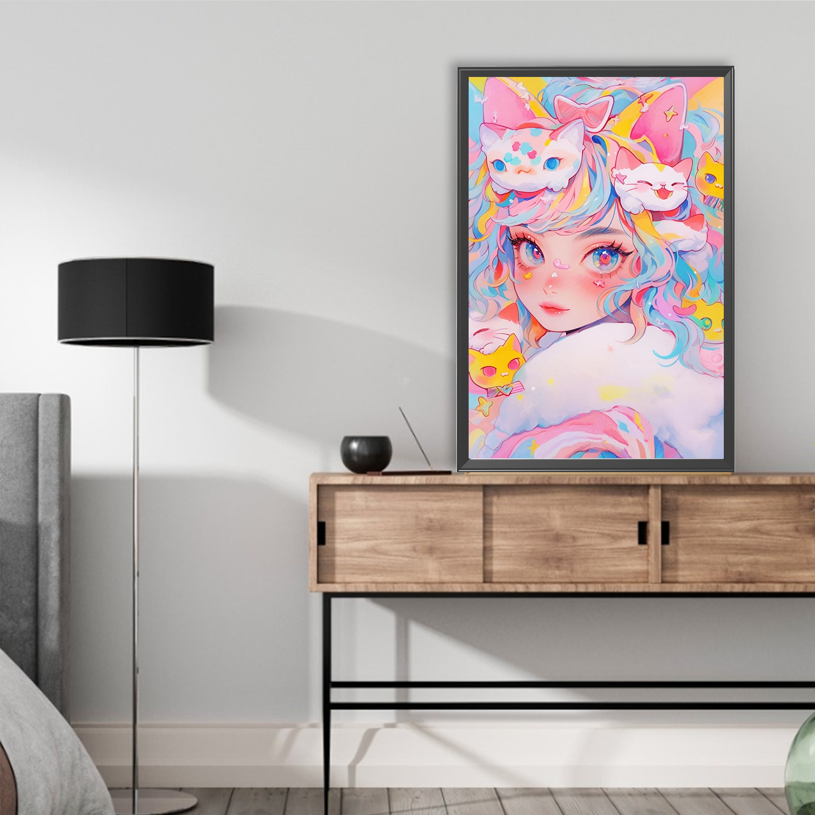 Cartoon Girl Full DIY 5D Round - Resin Art Kits For Adults のレビューと価格
