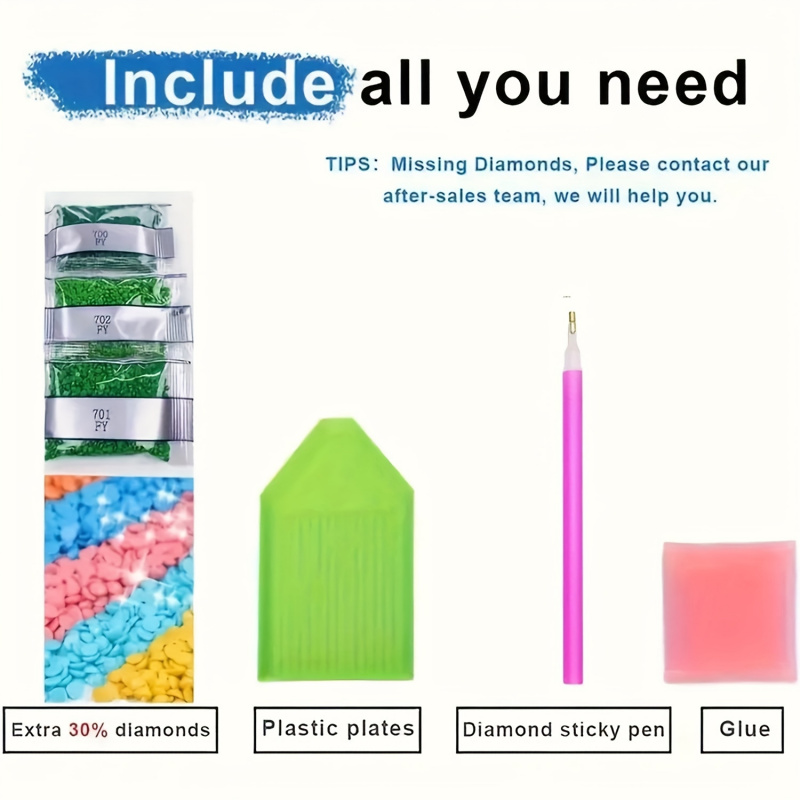 Diamond painting kit, pink sky - Resin Art Work のレビューと価格