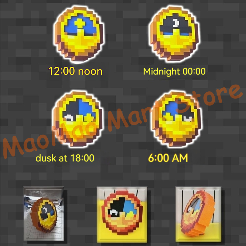 Chic Retro Pixel Art Style Sun - Resin Art Wall Clock のレビューと価格