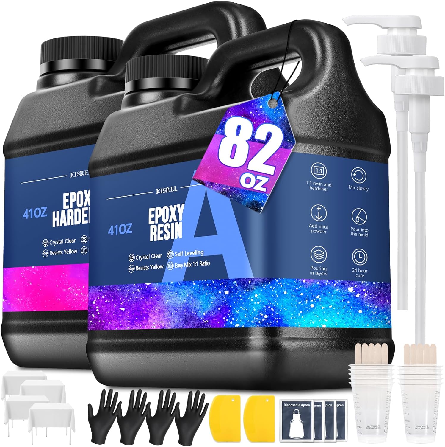 Crystal Clear Epoxy Resin Kit  - Resin Art Epoxy のレビューと価格