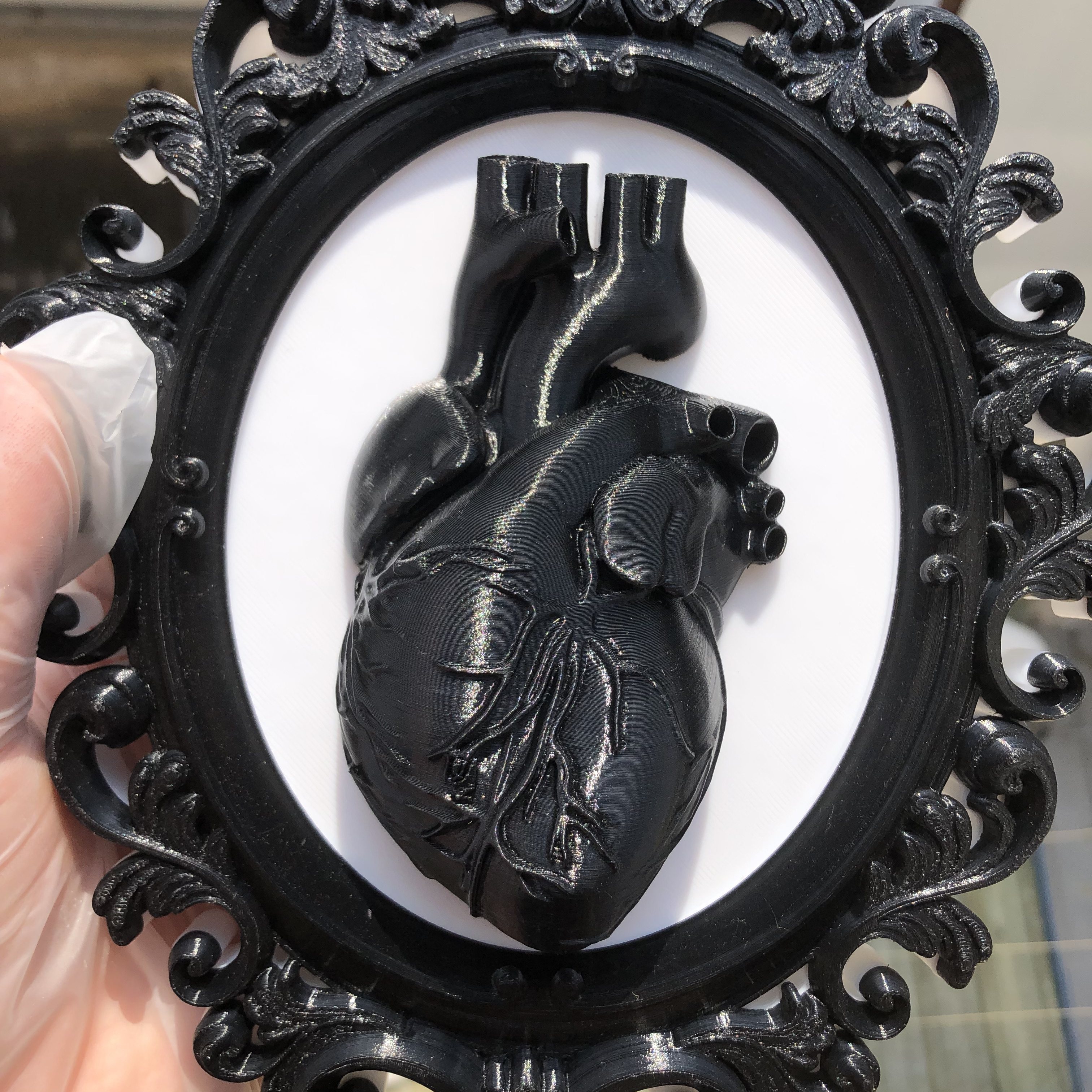Heart Photo Frame Wall Art Dec - Resin Art Gift For Anniversary のレビューと価格
