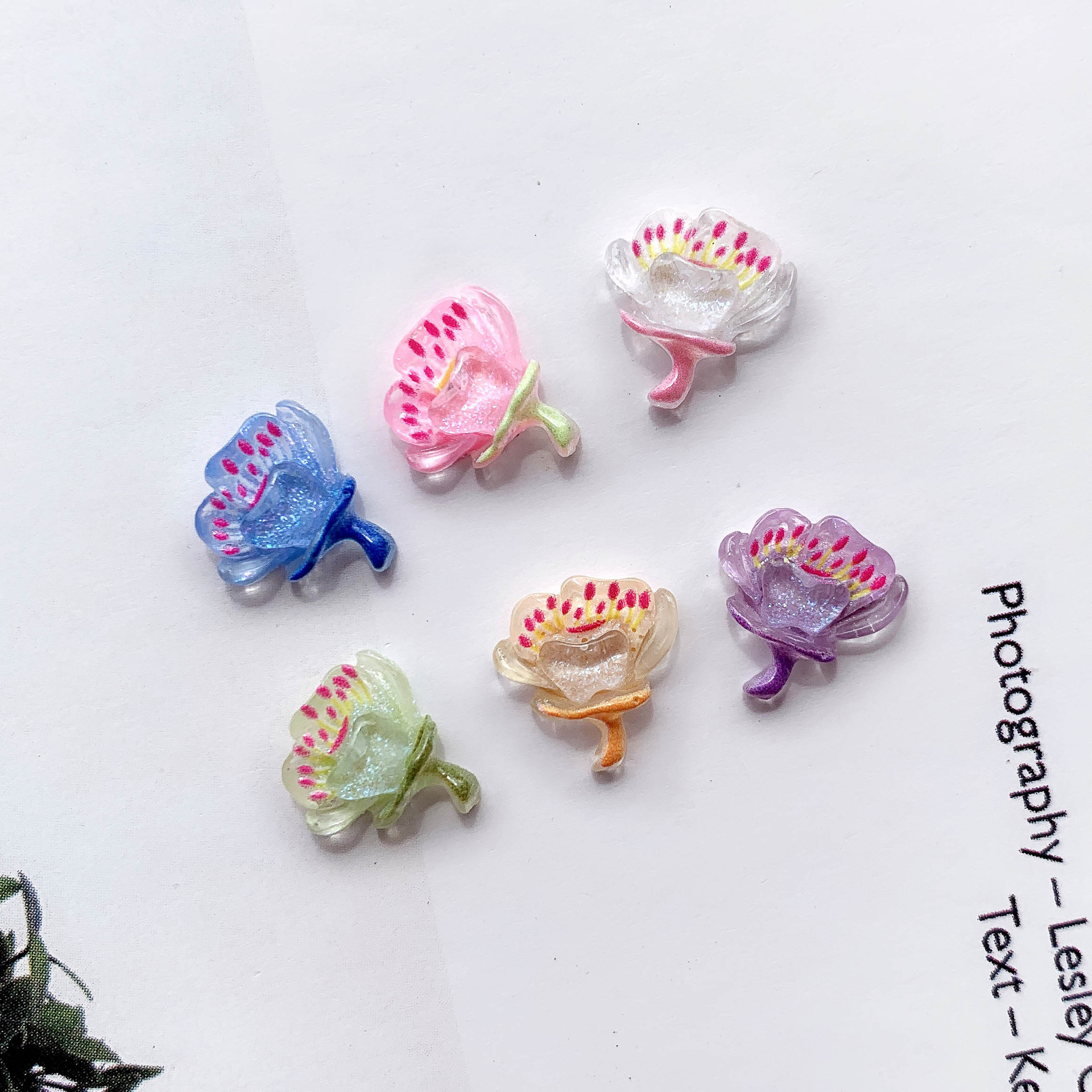 50pcs Nail Art Patch Cherry Bl - Resin Art Earrings Material のレビューと価格