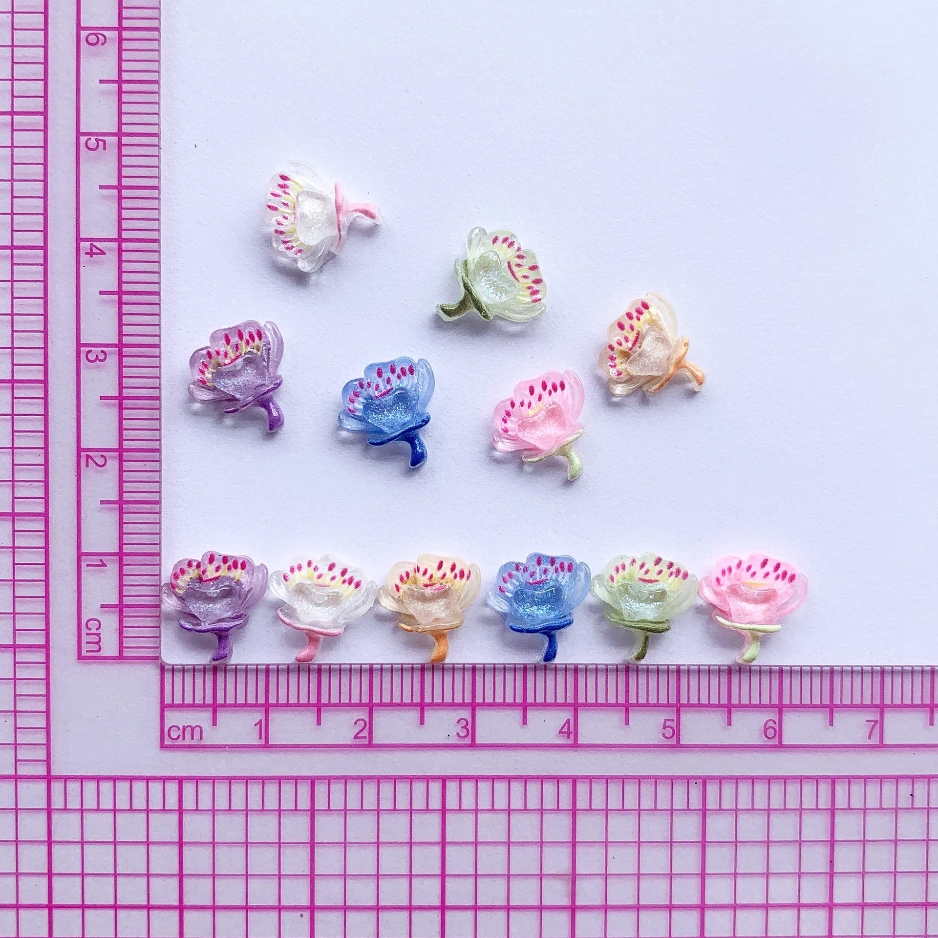 50pcs Nail Art Patch Cherry Bl - Resin Art Earrings Material のレビューと価格