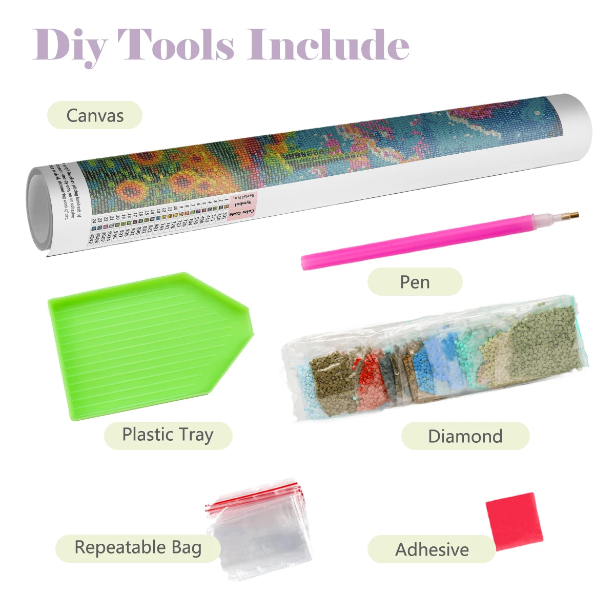1PC frameless Diamond Painting - Resin Art For Beginners のレビューと価格