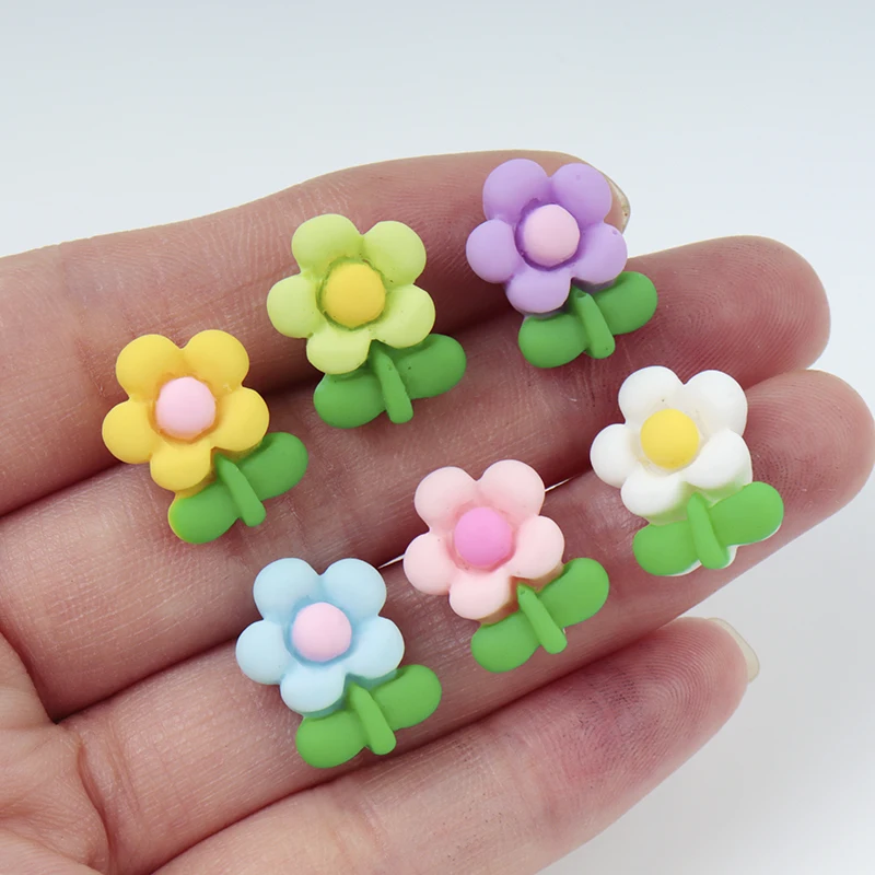 20/100Pcs Mini Flowers DIY Res - Resin Art Earrings Material のレビューと価格