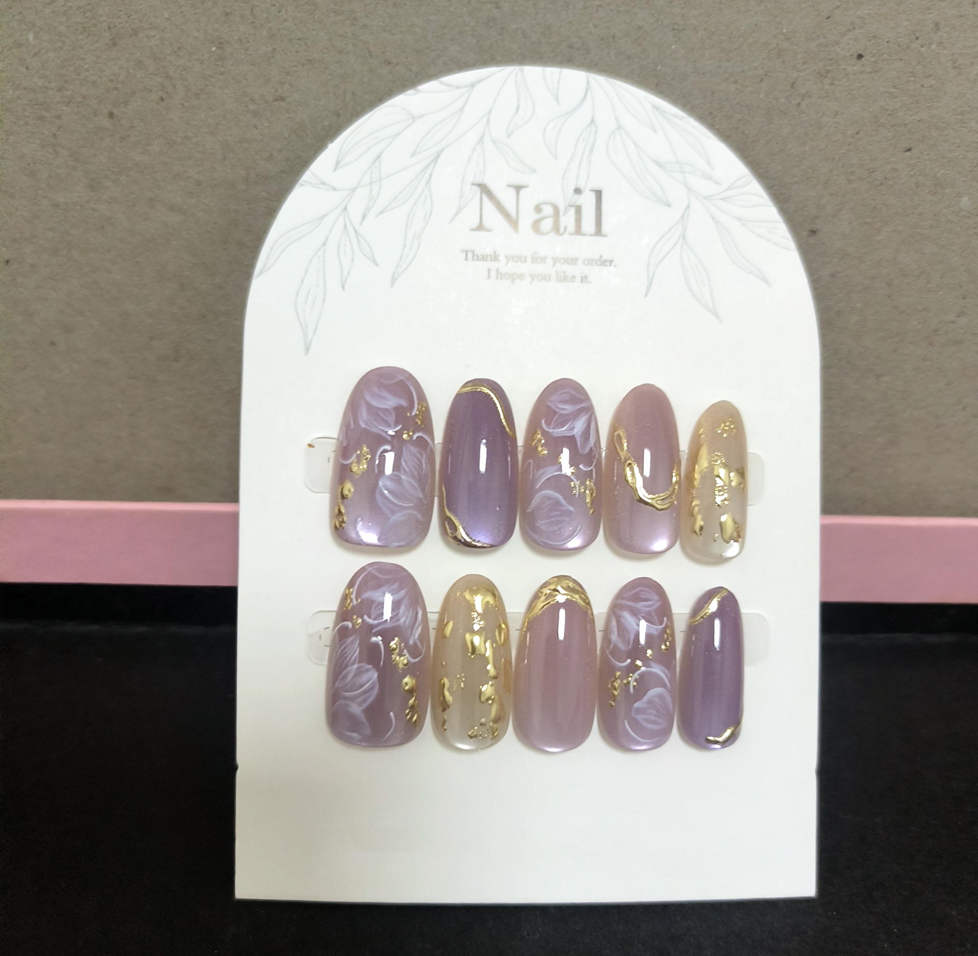 10pcs Handmade Press On Nails  - Resin Art Glitter のレビューと価格
