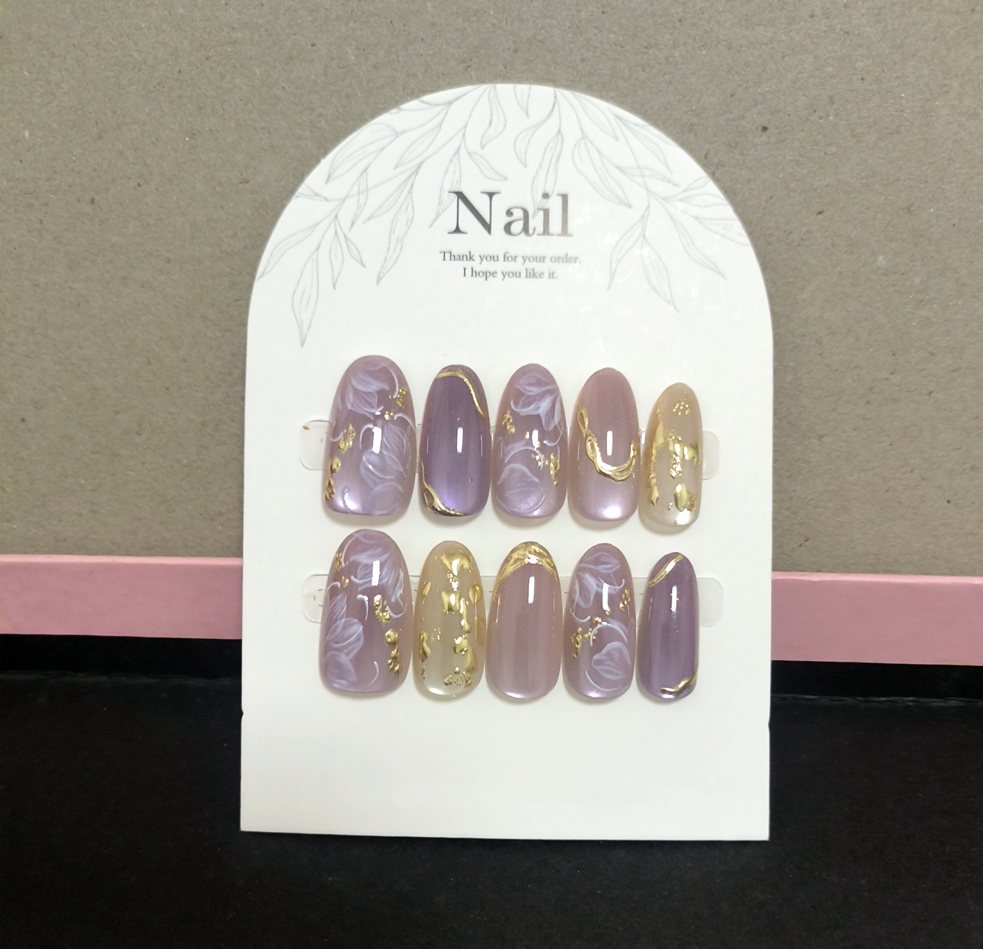 10pcs Handmade Press On Nails  - Resin Art Glitter のレビューと価格