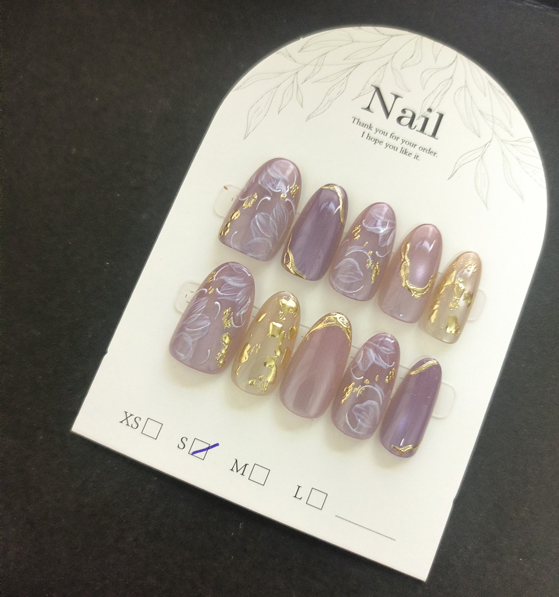10pcs Handmade Press On Nails  - Resin Art Glitter のレビューと価格