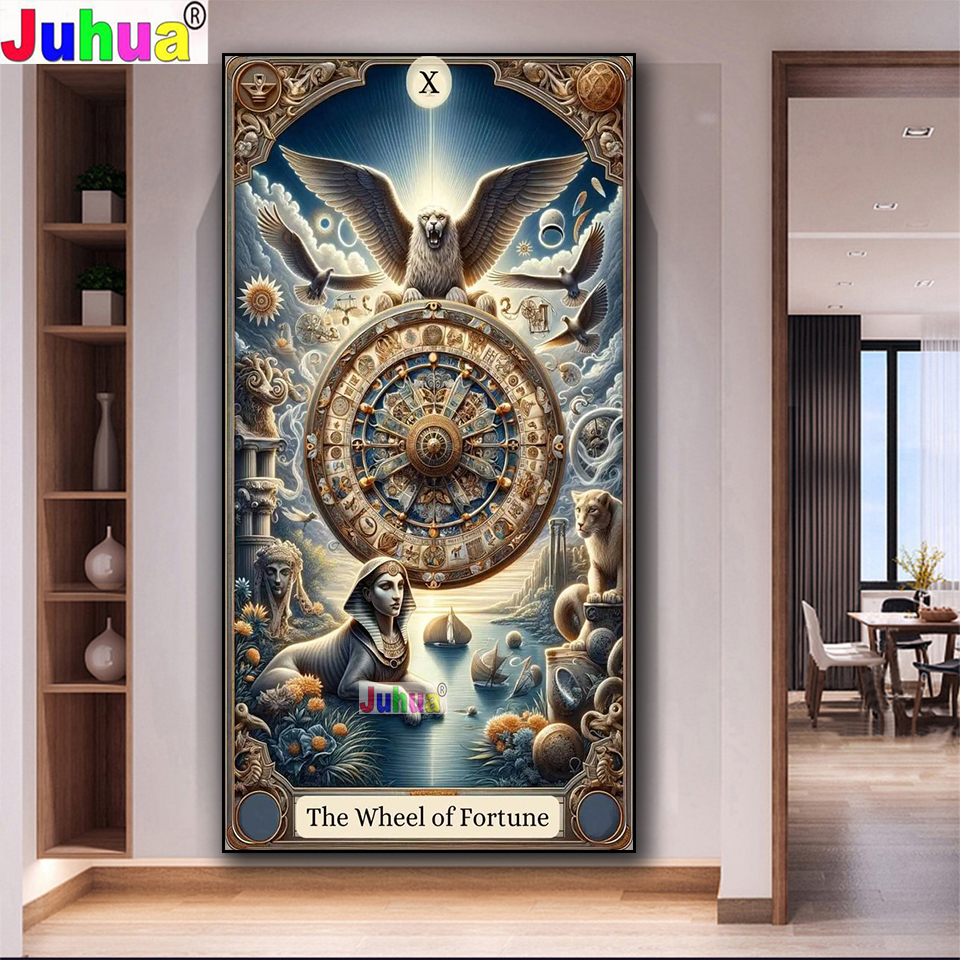 The Wheel of Fortune Tarot Car - Resin Art Meaning のレビューと価格