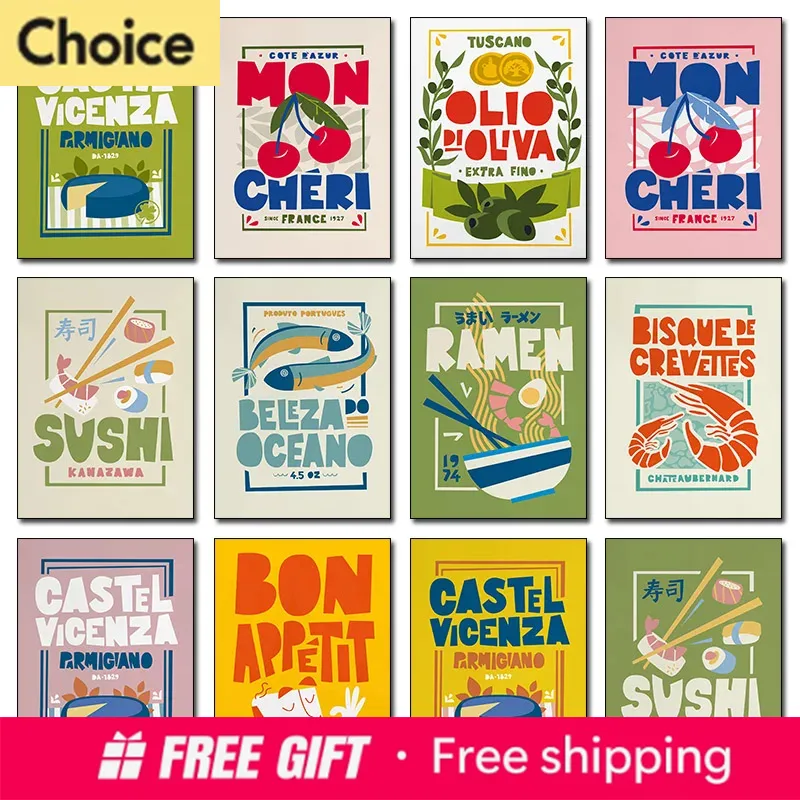 2026 Cartoon Funny Food Poster - Resin Art Quote のレビューと価格