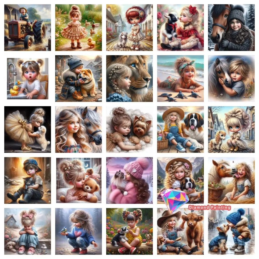 1PC frameless Boys Girls Pet F - Resin Art Work のレビューと価格