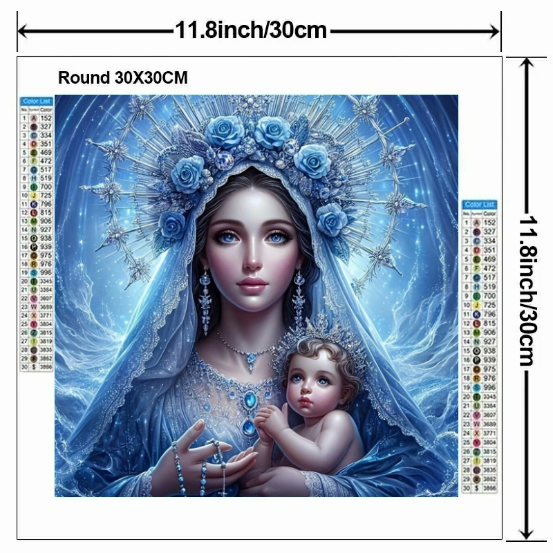1pc frameless  Mother of Jesus - Resin Art For Beginners のレビューと価格
