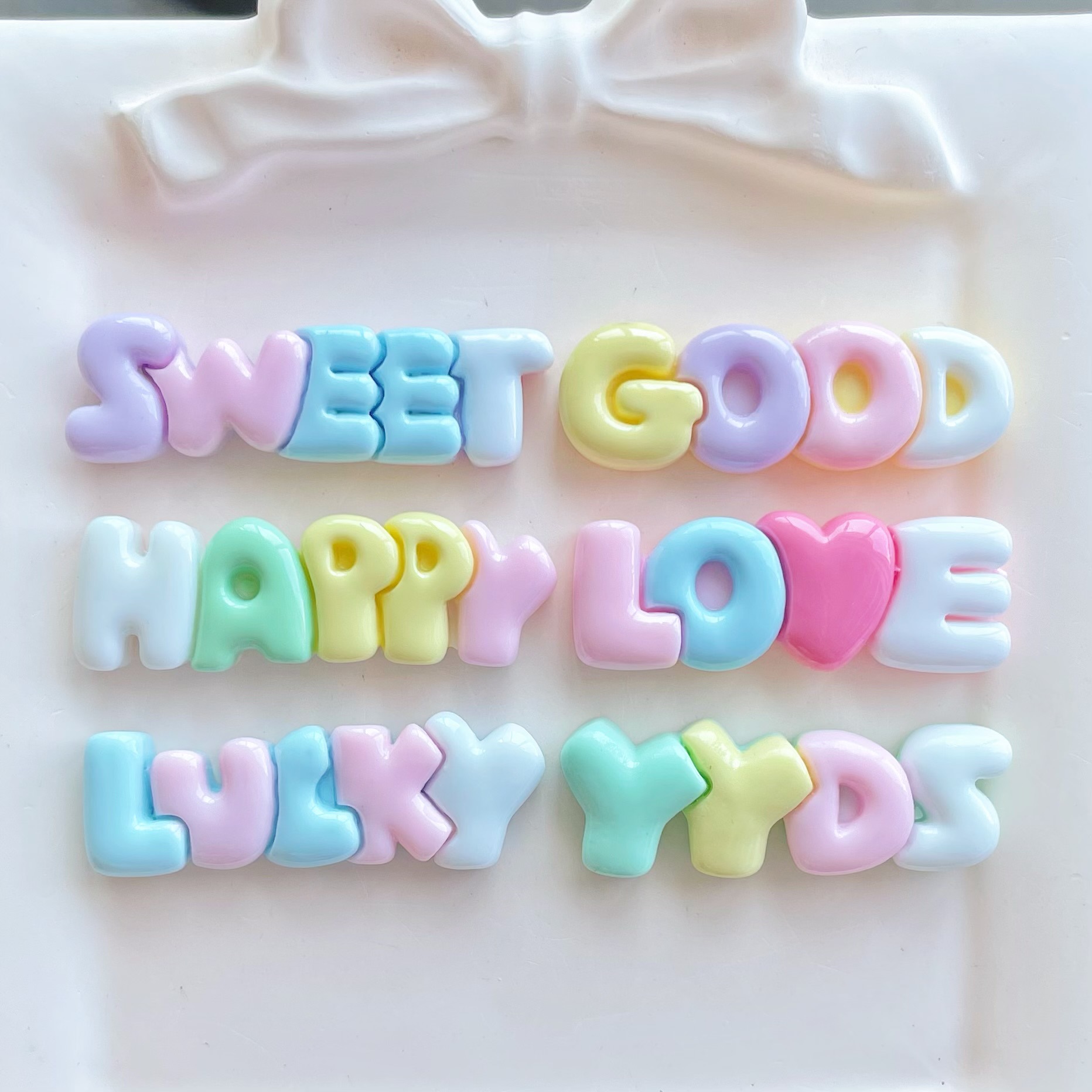 10-30Pcs Color Letter Planar R - Resin Art Earrings Material のレビューと価格