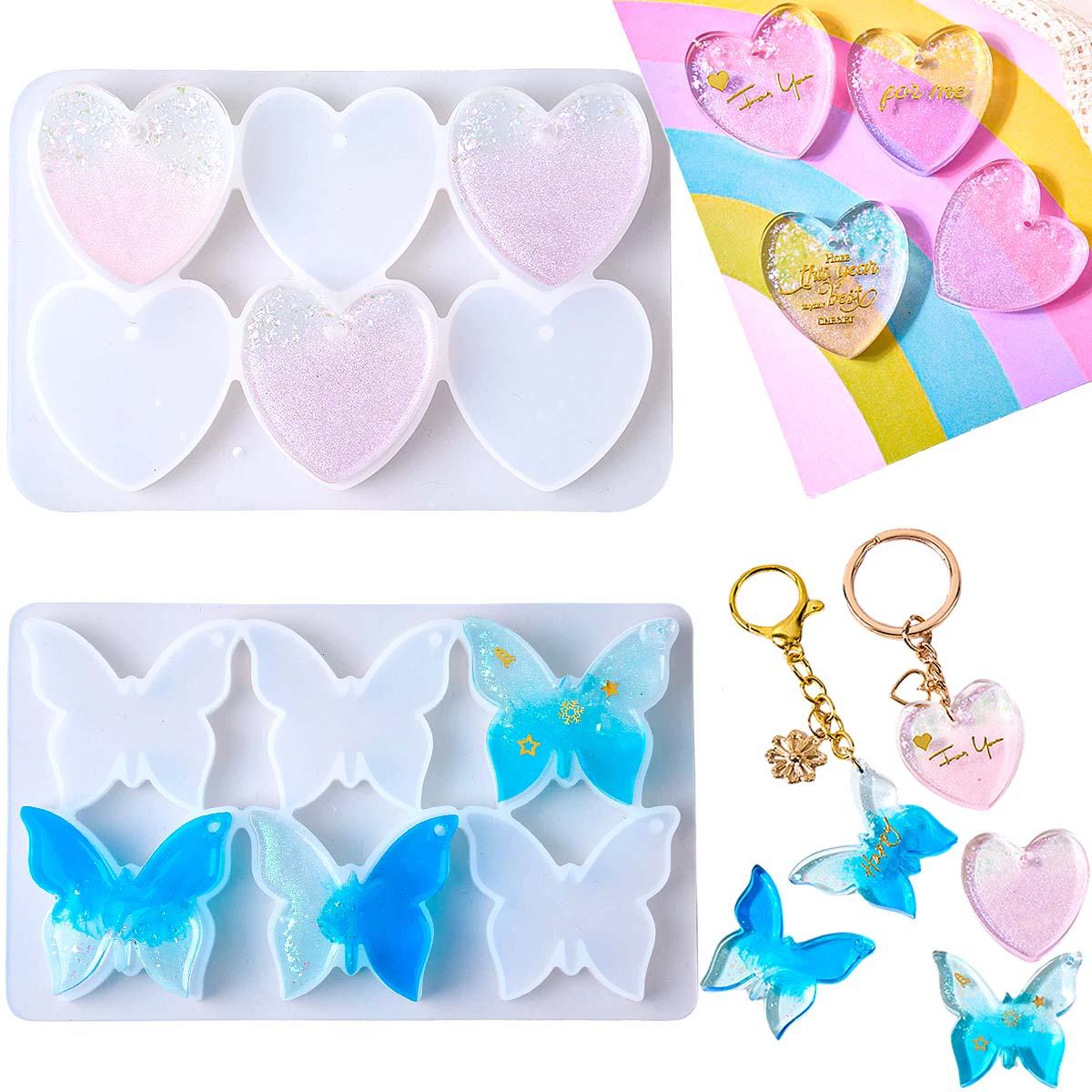 Six-hole with Holes Earring Si - Resin Art Epoxy のレビューと価格
