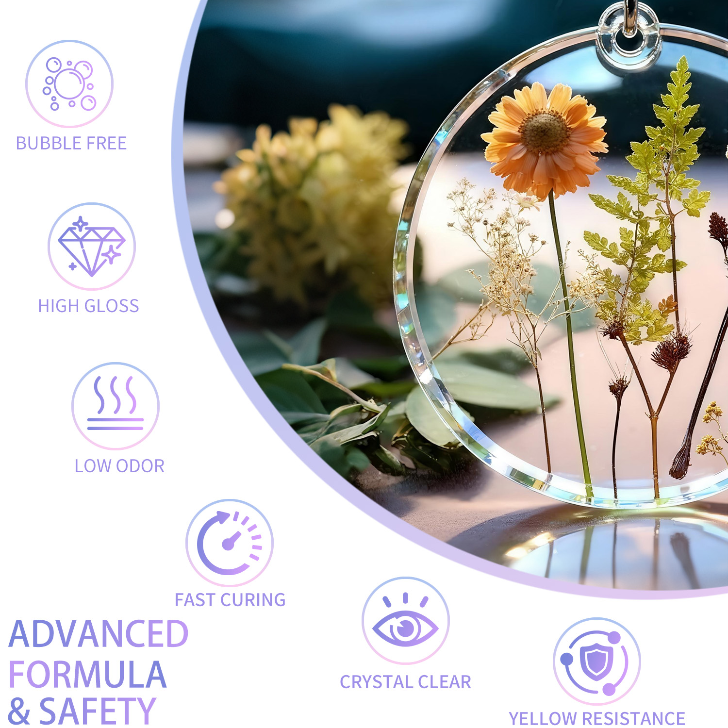 200g UV Resin Crystal Clear Ha - Resin Art Epoxy のレビューと価格