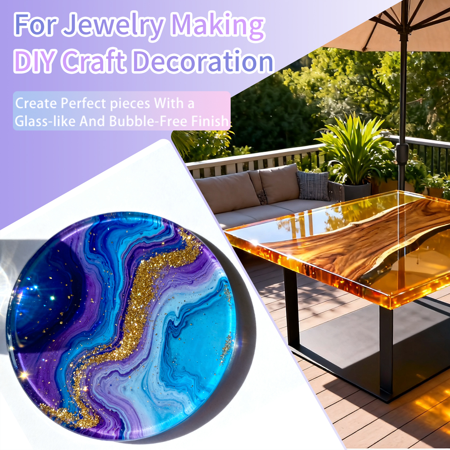 200g UV Resin Crystal Clear Ha - Resin Art Epoxy のレビューと価格