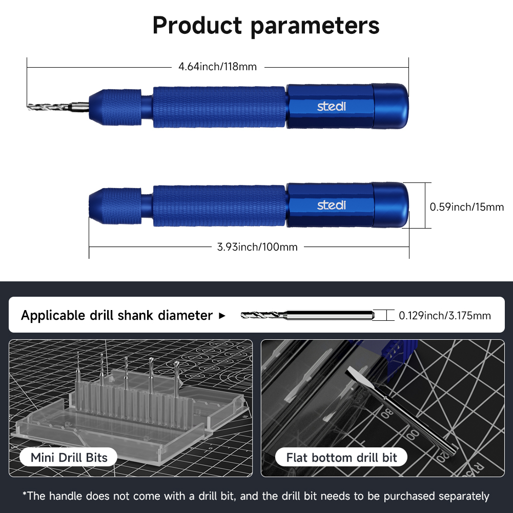 stedi Manual Pin Vise Hand Dri - Resin Art Drill Machine のレビューと価格