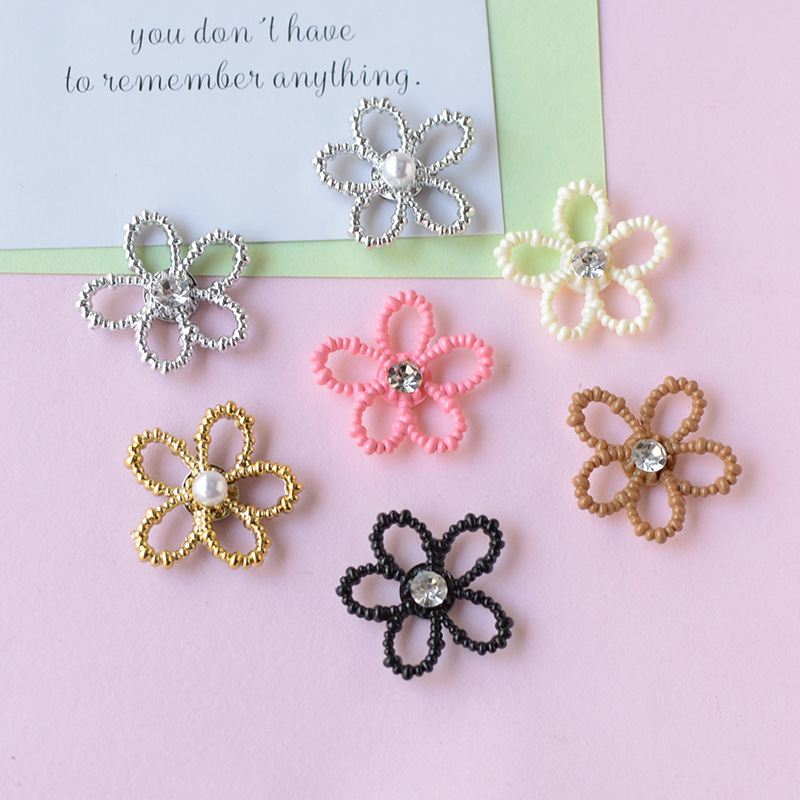 WFFNNKC 10-20Pcs Sweet Flowers - Resin Art Earrings Material のレビューと価格