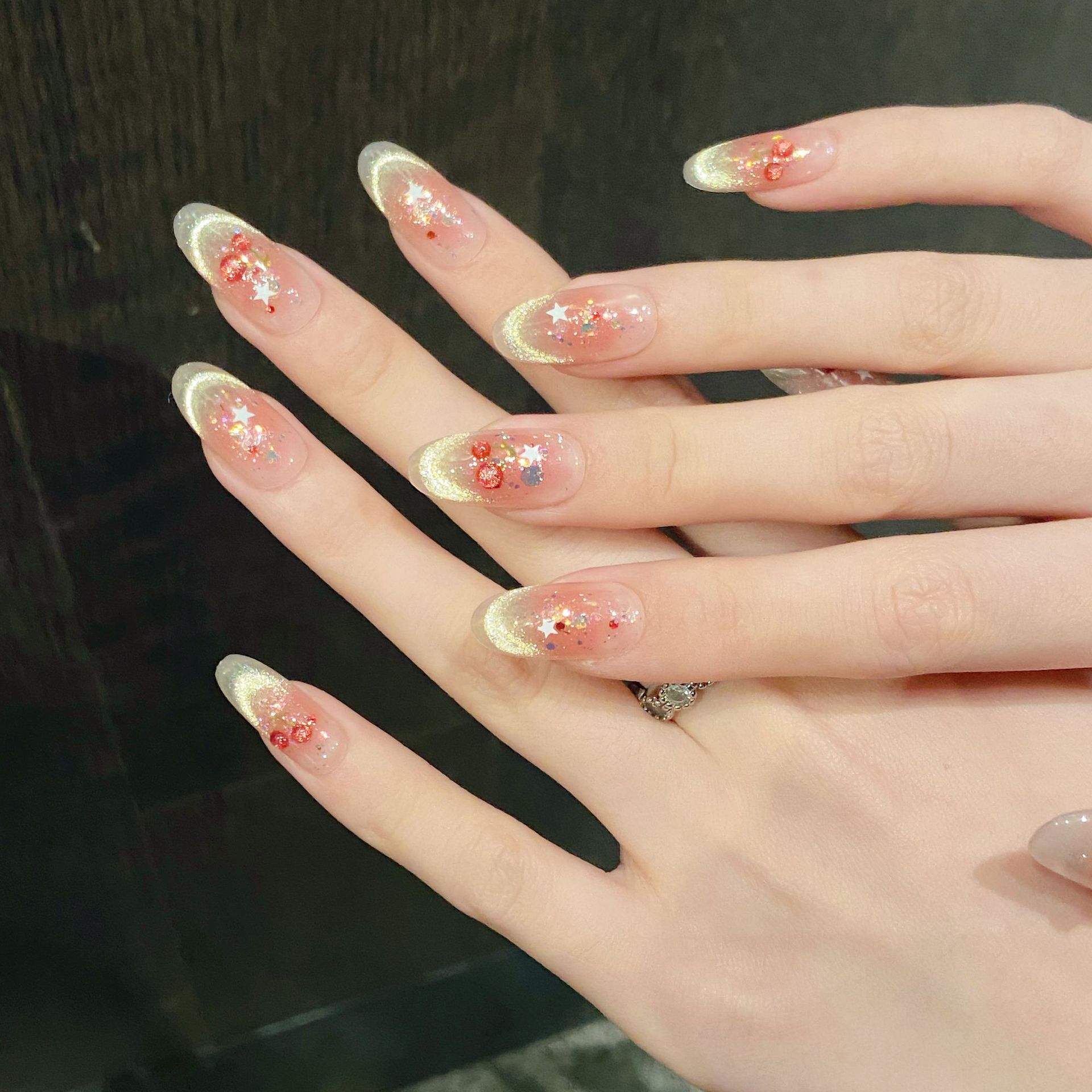 10pcs Sweet Cherry Press On Na - Resin Art Glitter のレビューと価格