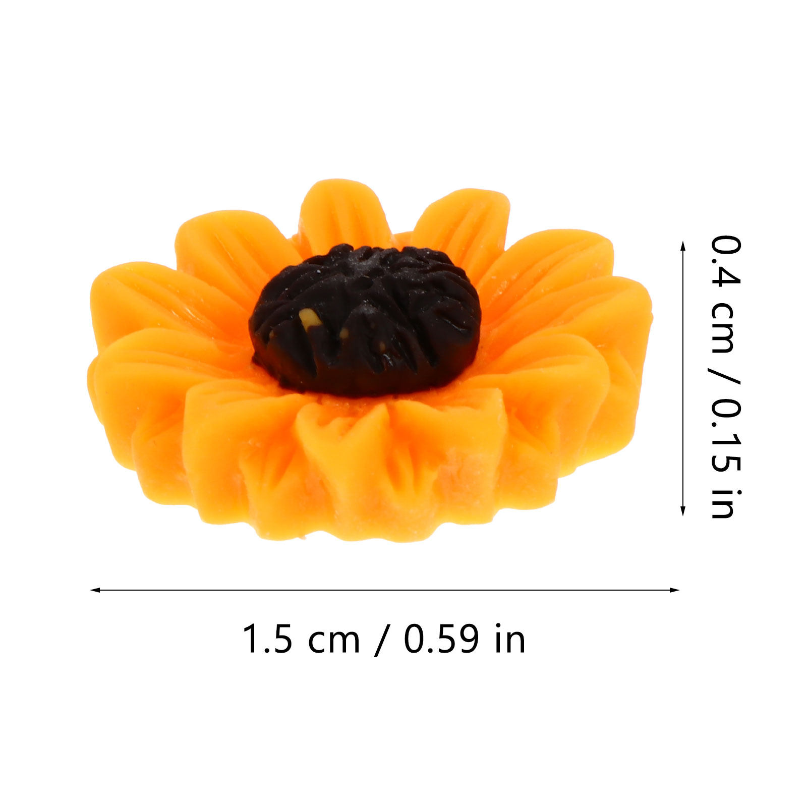 100Pcs Resin Daisy Flower Char - Resin Art Resin のレビューと価格