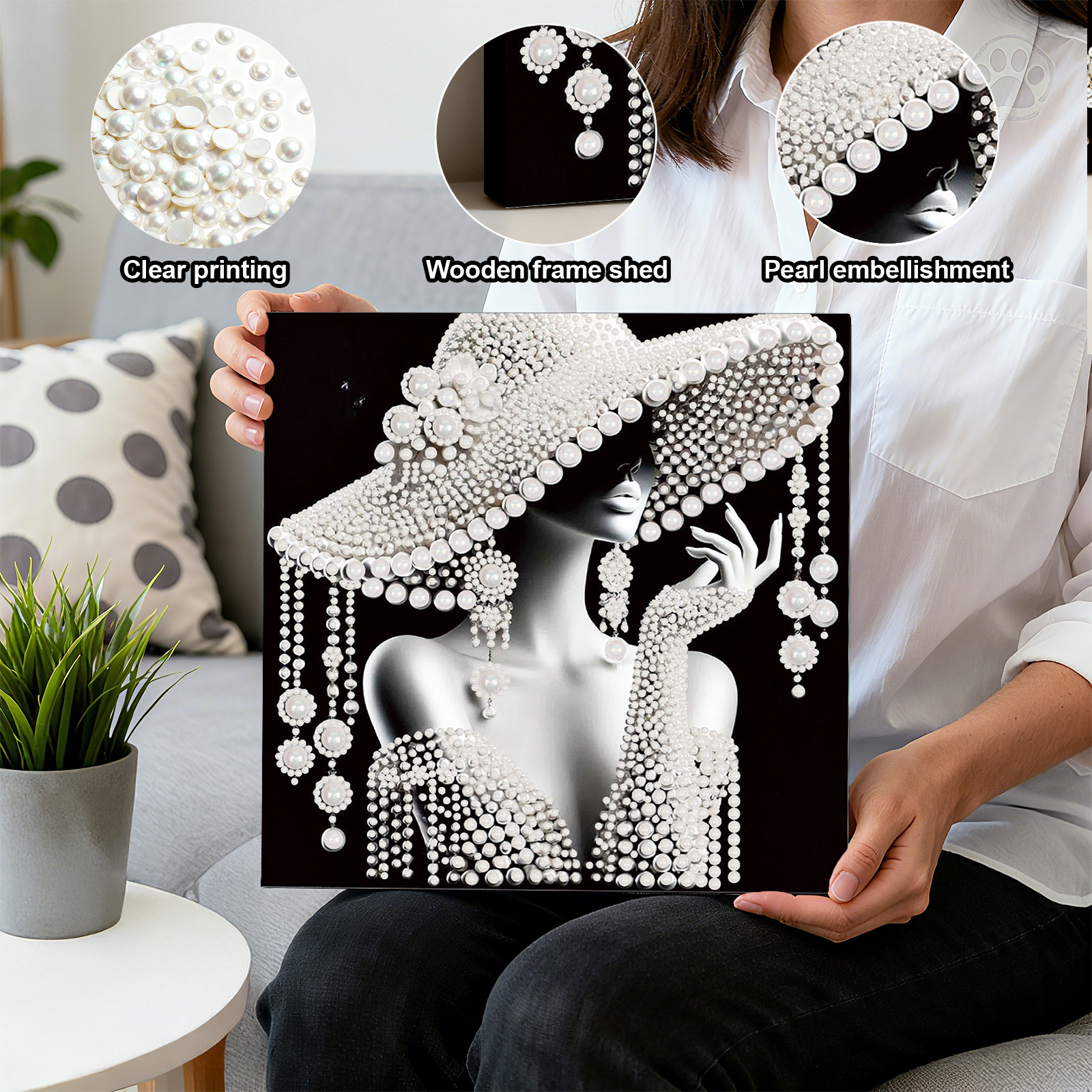 DIY Ladies Pearl Painting Art  - Resin Art Kits For Adults のレビューと価格