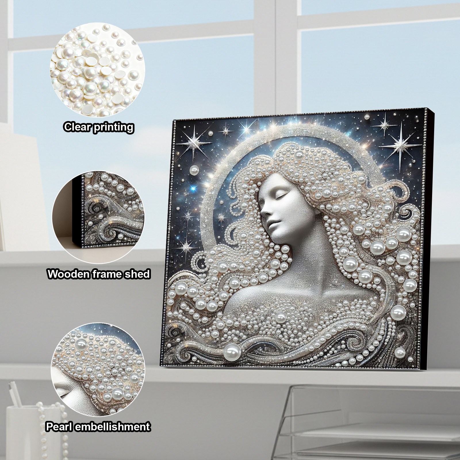 DIY Ladies Pearl Painting Art  - Resin Art Kits For Adults のレビューと価格