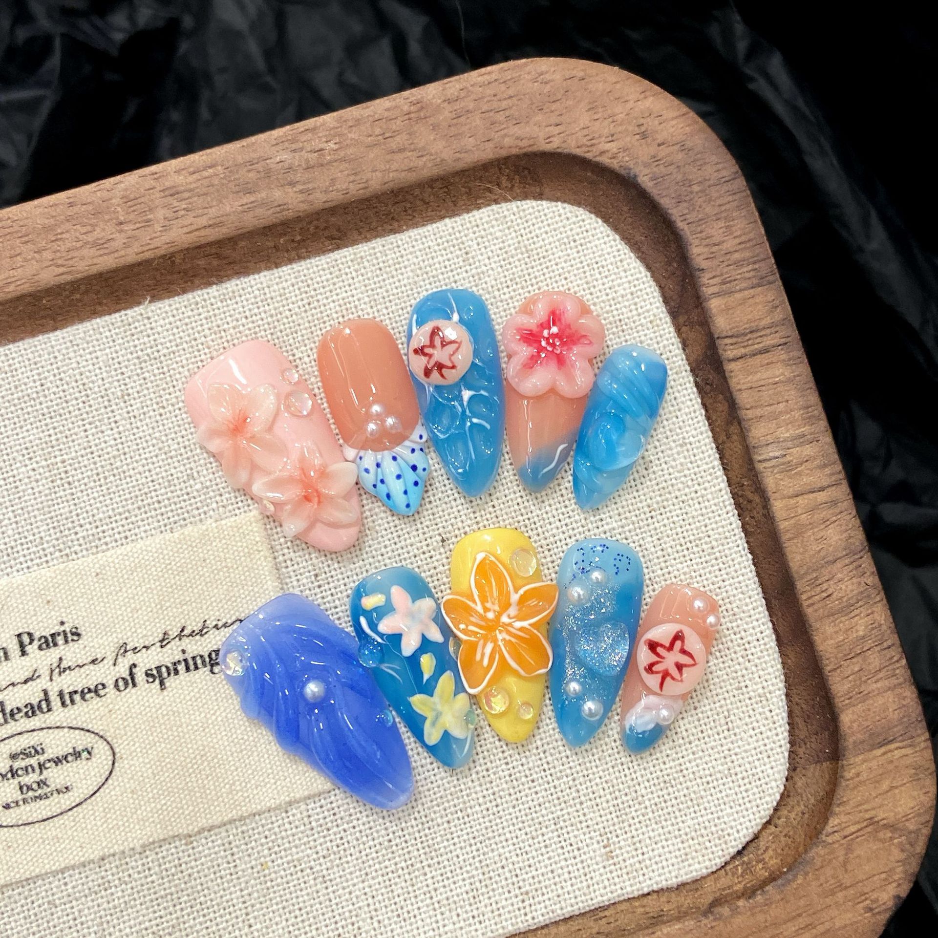 10pcs Pure Hand Pressed Almond - Resin Art Flowers のレビューと価格