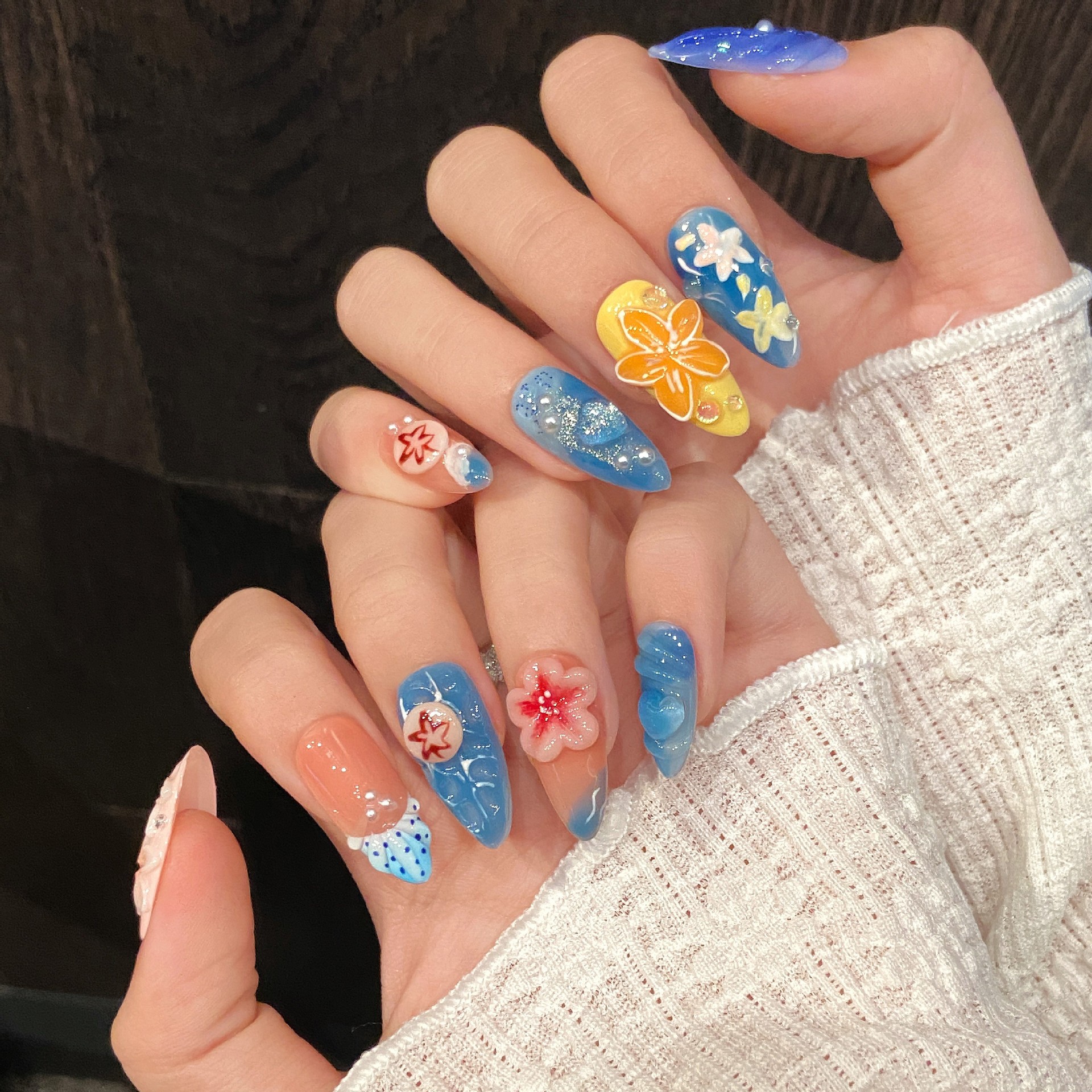10pcs Pure Hand Pressed Almond - Resin Art Flowers のレビューと価格