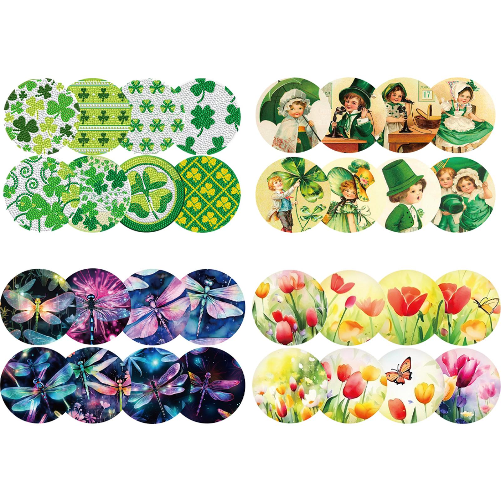 8PCS Full Drill Diamond Coaste - Resin Art Kits For Adults のレビューと価格