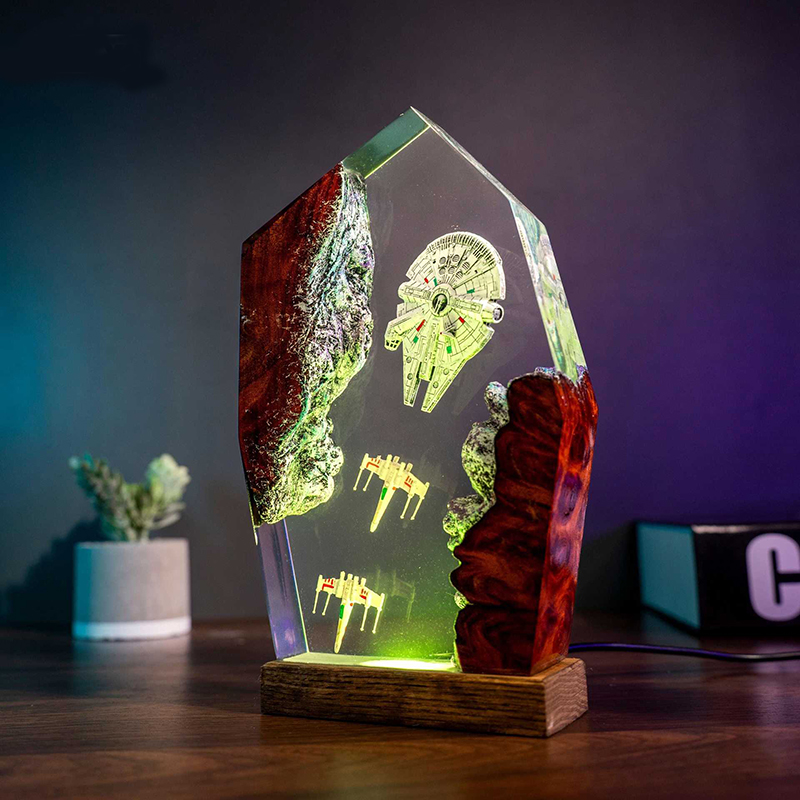 Table Resin Lamp Universe War  - Resin Art Resin のレビューと価格